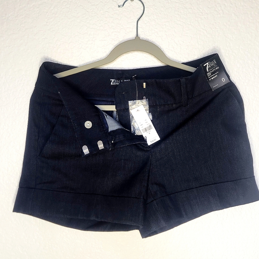 Dress shorts, NYC, Size 0, dark wash,